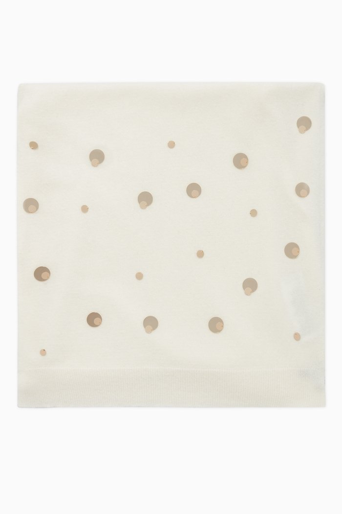 

Linda Knit Jersey Scarf, White