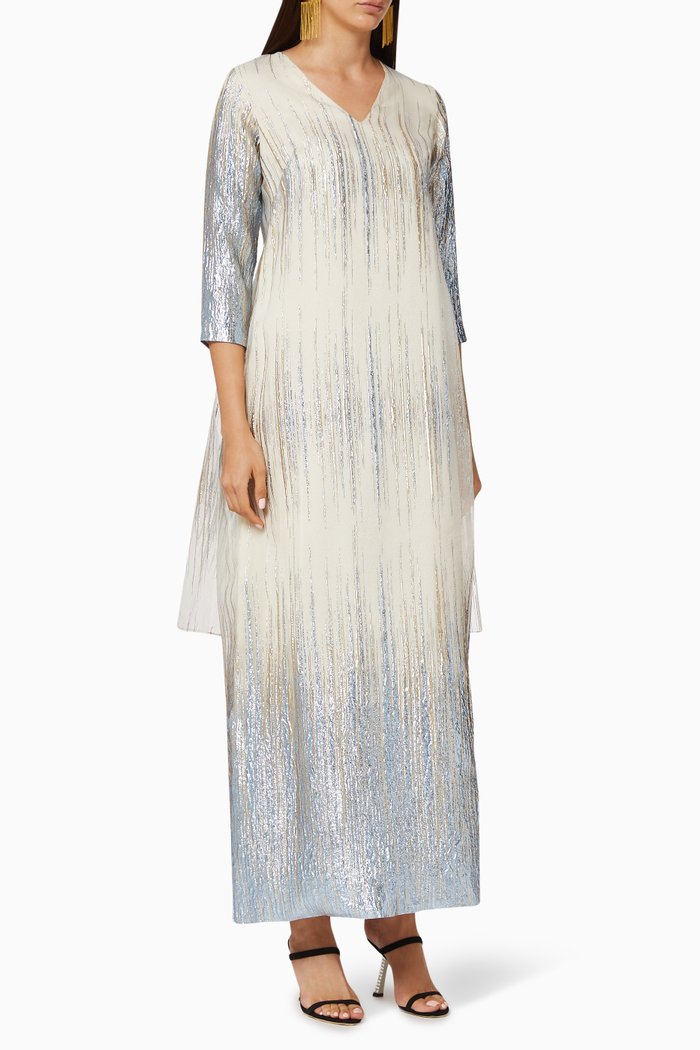 

Leema Brocade Shift Dress, Blue