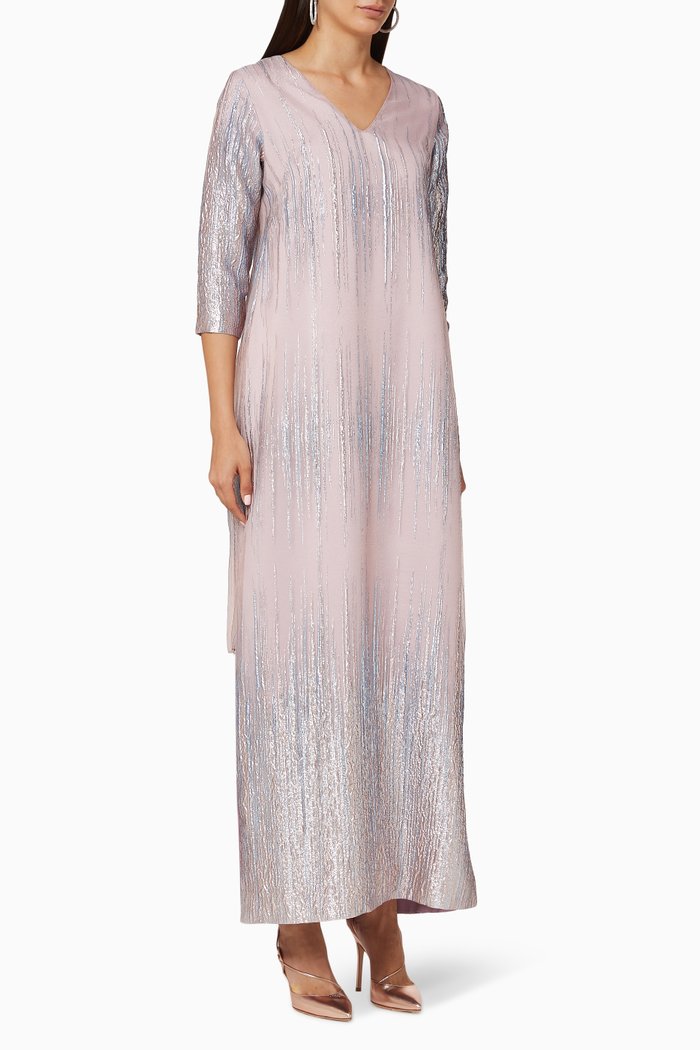 Leema Brocade Shift Dress, Pink