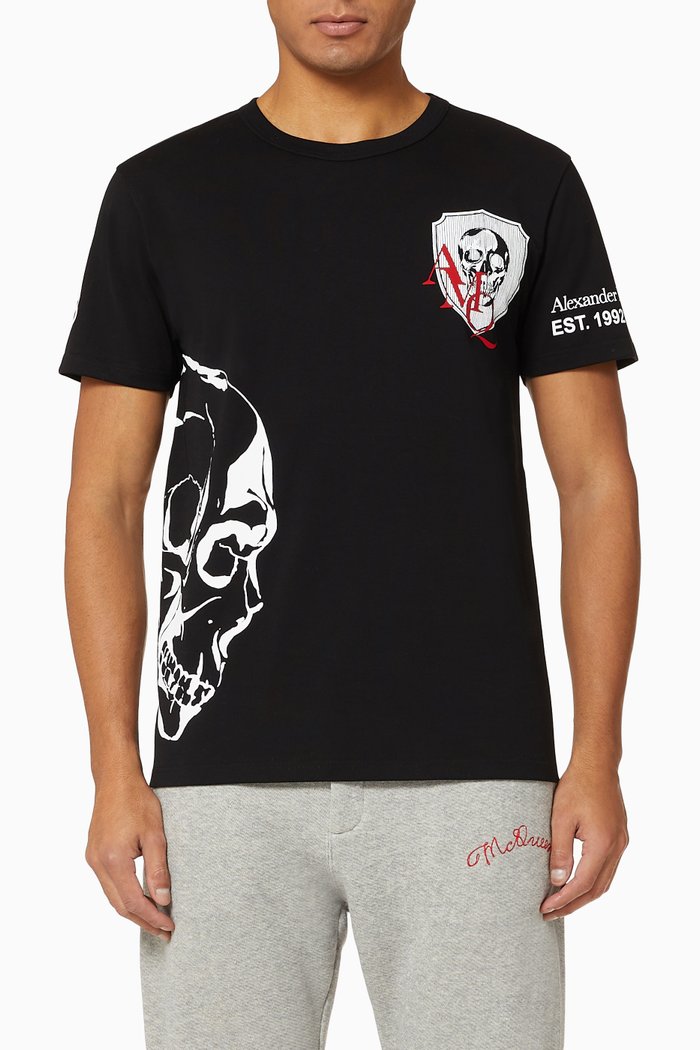 

Biker Graphic Cotton T-Shirt, Black