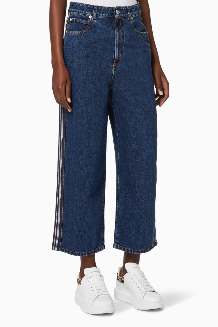 

Boyfriend Denim Trousers, Blue