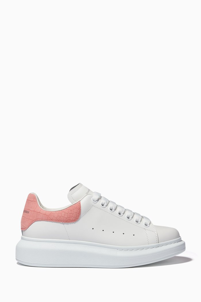 

Oversized Sneakers in Leather, White