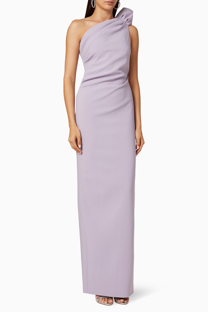 

Merida Crêpe Gown, Purple