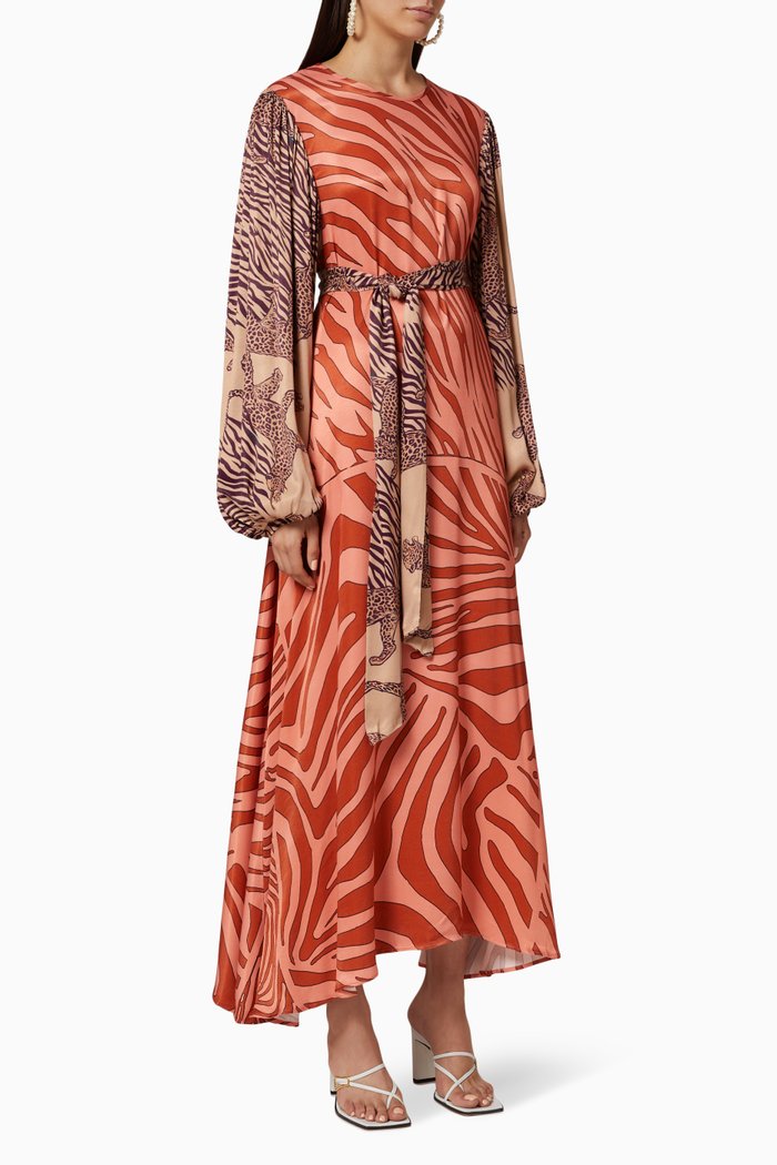 

Printed Crepe Dress, Multicolour