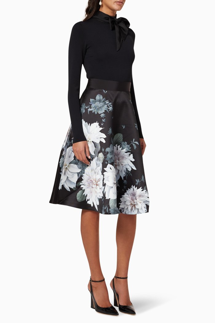

Jordynn Knitted Clove Dress, Black