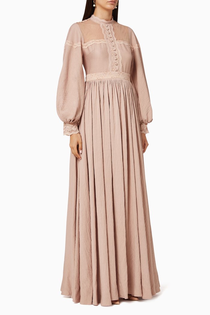 

Lace Embroidered Dress, Neutral