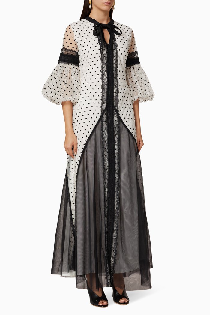 

Polka Dot Dress, White