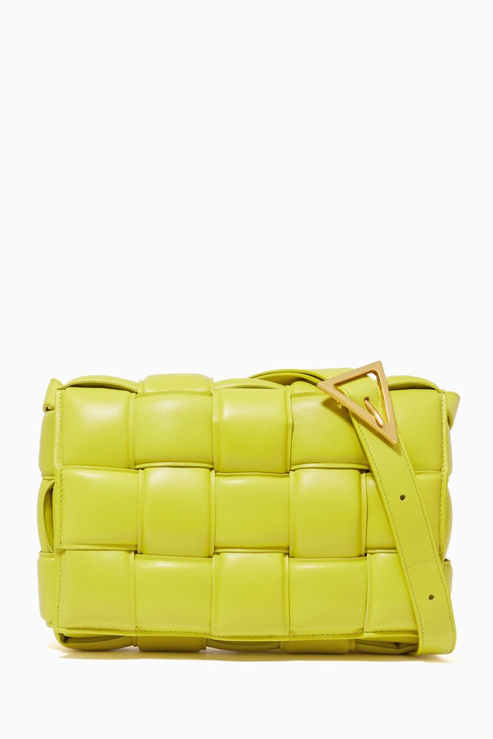 

Padded Cassette Bag in Nappa, Green