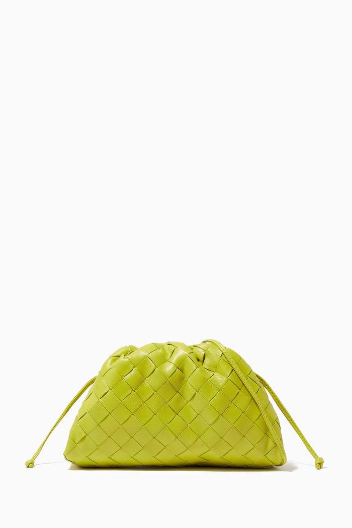 

The Mini Pouch in Intrecciato Nappa, Green