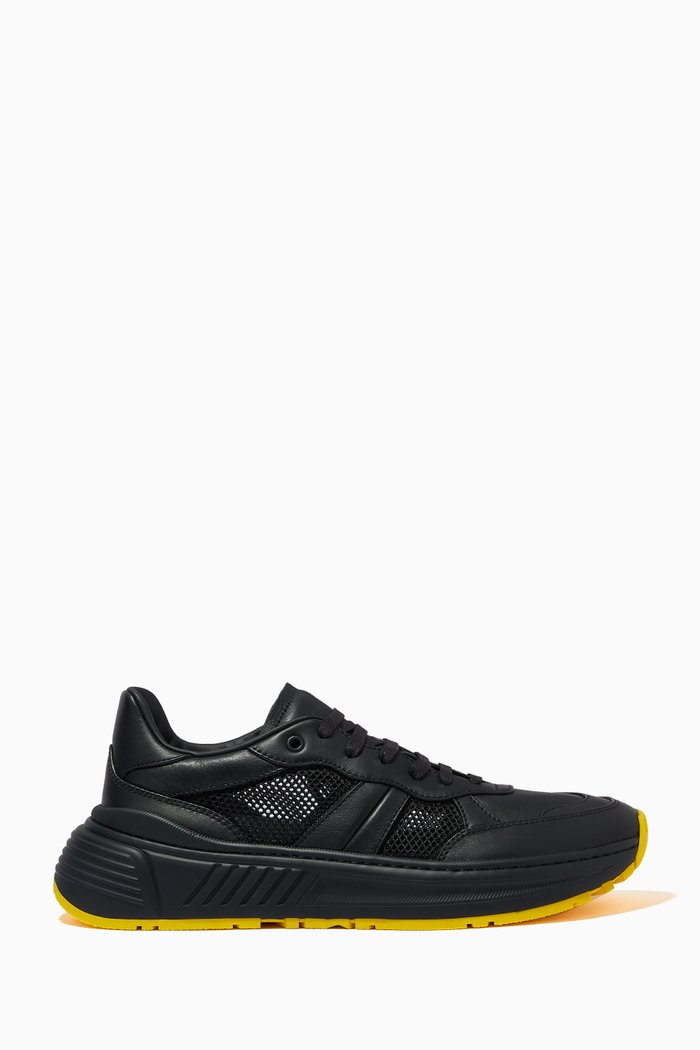 

Speedster Sneakers in Calfskin & Mesh, Black
