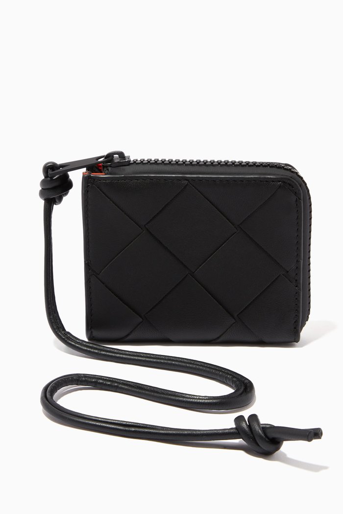 

Wallet in Intrecciato Nappa, Black