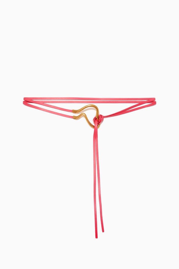 

Belt in Nappa Calfskin, Pink