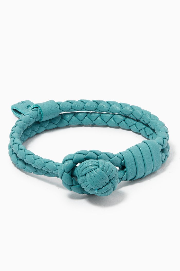 

Bracelet in Intrecciato Nappa, Blue