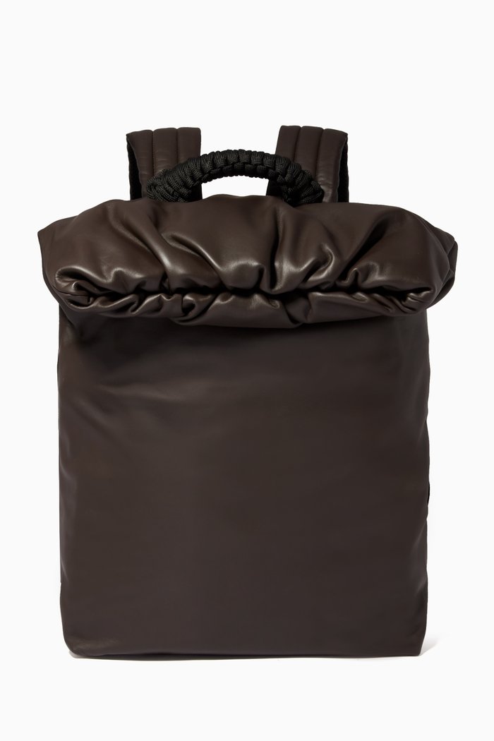 

The Pouch Backpack in Hidrology Calfskin, Brown