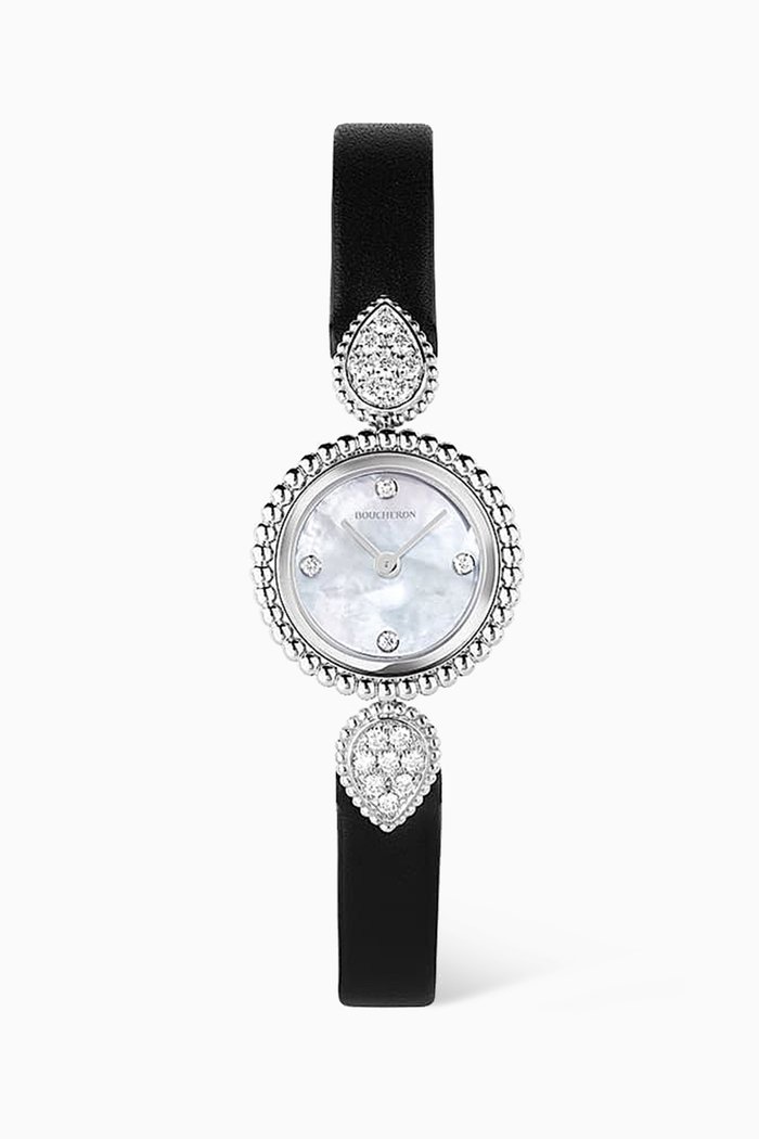 

Serpent Bohème Diamond Watch in Steel, 23mm, Metallic