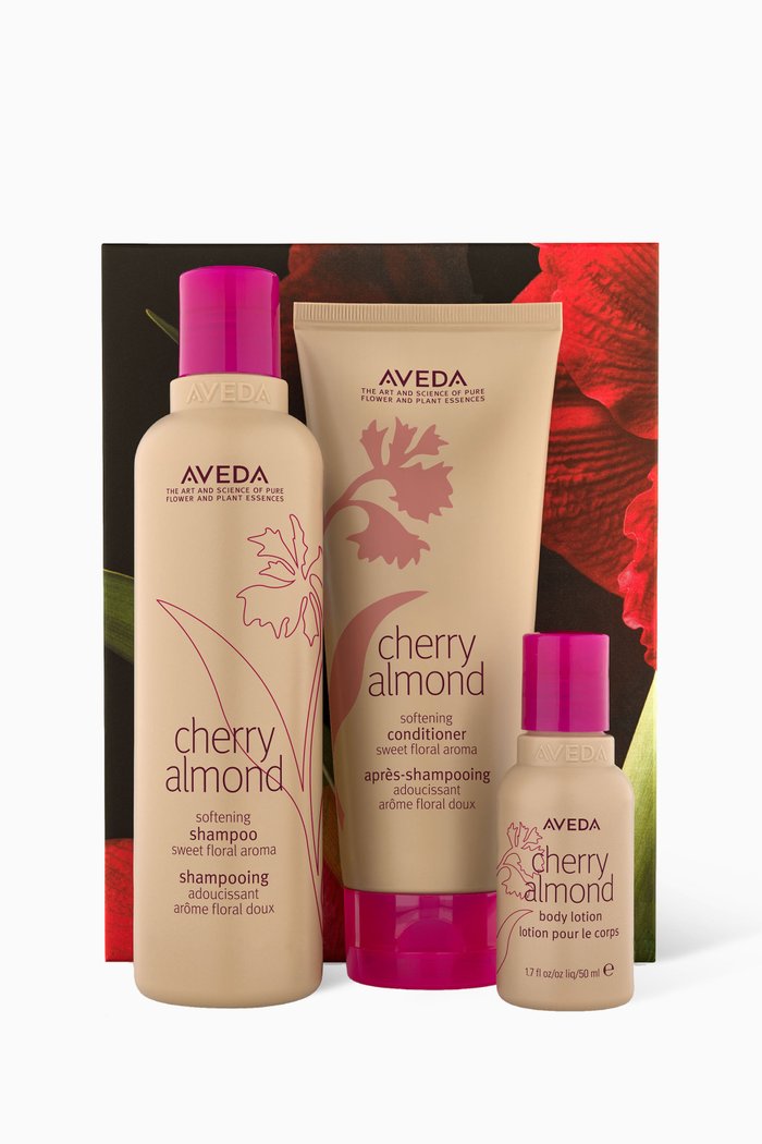 

Cherry Almond Softening Hair & Body Trio Gift Set, Multicolour