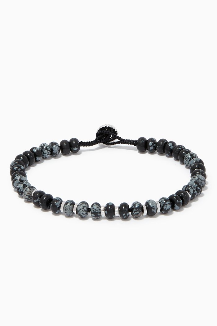 

Nepal Bracelet in Jasper Beads, Black