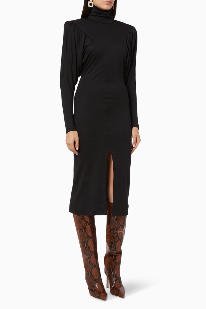 

Genia Wool Dress, Black