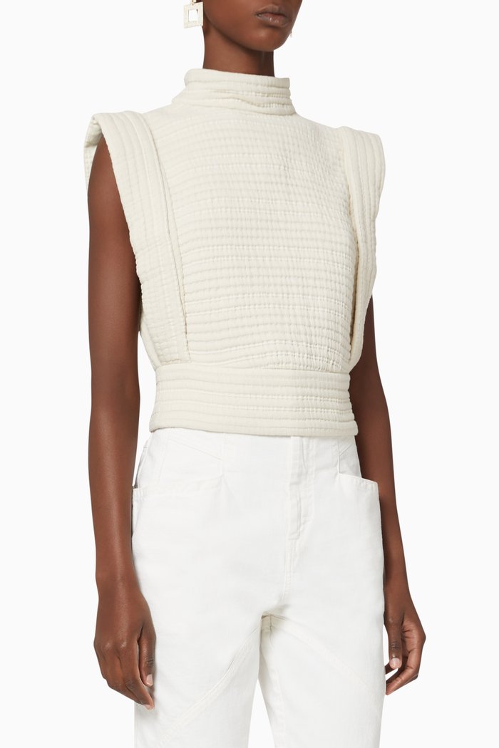 

Carola Cotton Vest, White