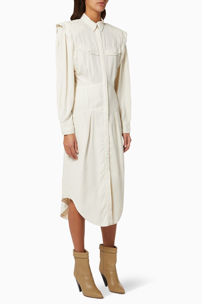 Naveen Shirt Dress, White