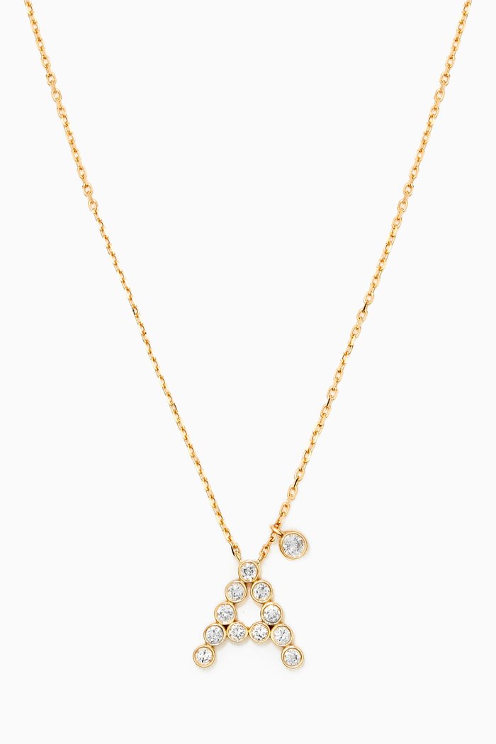 

My Diamond Letter Necklace in 18kt Yellow Gold