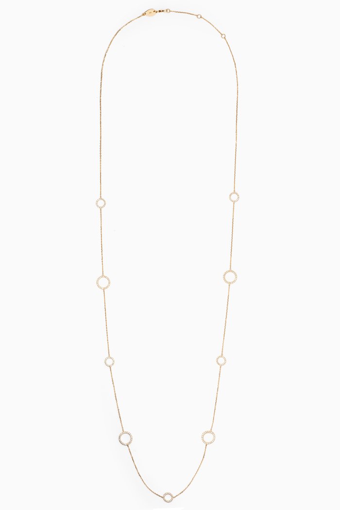 

Constellation Sun Diamond Long Necklace in 18kt Yellow Gold