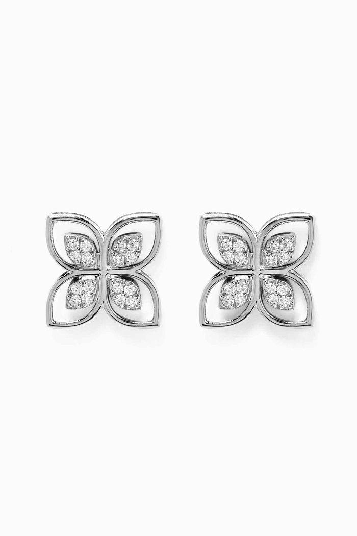 

Felicity Pure Diamond Earrings in 18kt White Gold, Silver