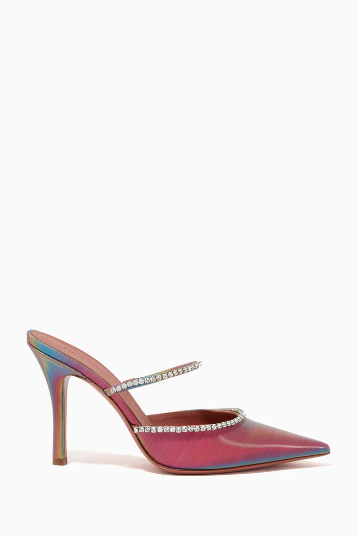

Gilda 95 Mules in Holographic Leather, Multicolour