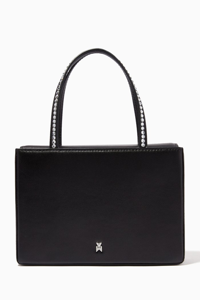 

Small Amini Gilda Tote in Leather, Black
