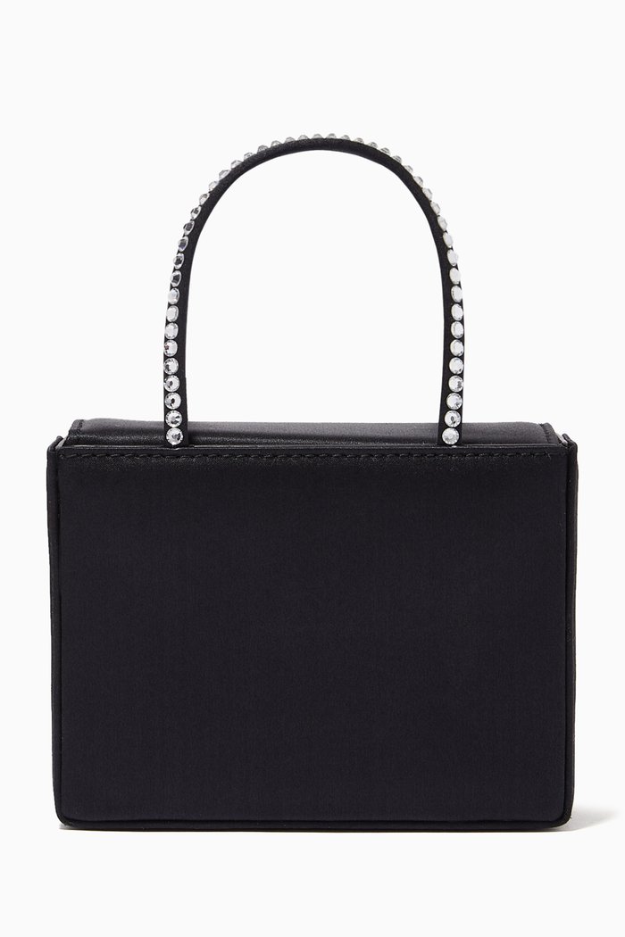 

Super Amini Gilda Tote in Satin, Black