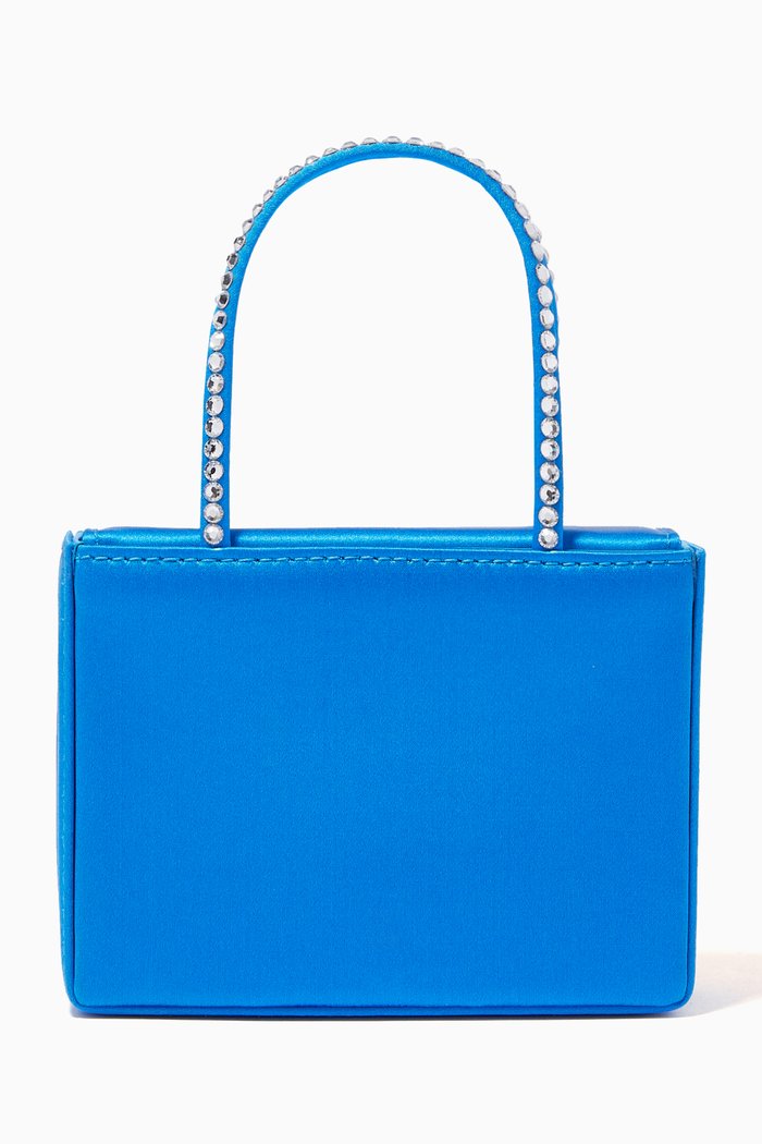 

Super Amini Gilda Tote in Satin, Blue