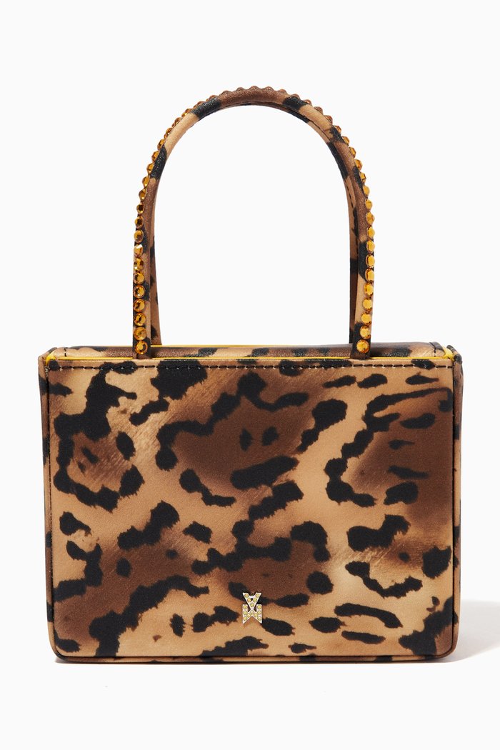 

Super Amini Gilda Tote in Satin, Brown