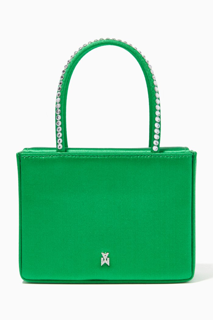 

Super Amini Gilda Tote in Satin, Green