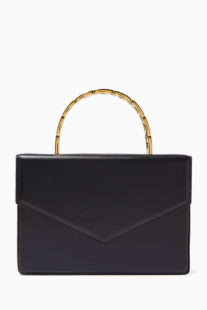 

Small Pernille Tote in Leather, Black