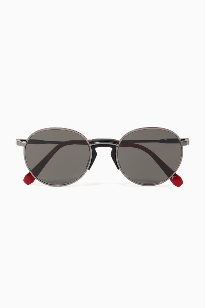 

Round Sunglasses, Black