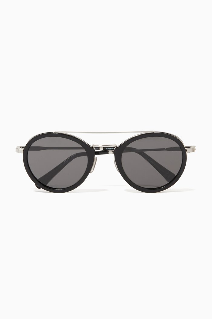 

Round Sunglasses, Black