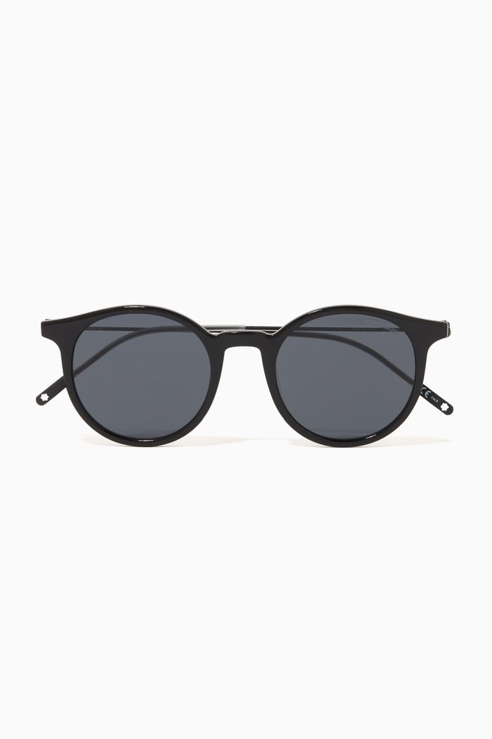 

Round Sunglasses, Black