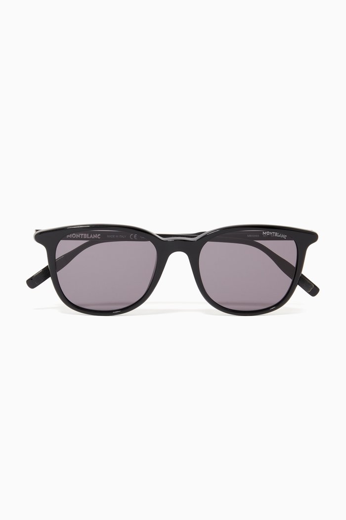 

Rectangular Sunglasses, Black