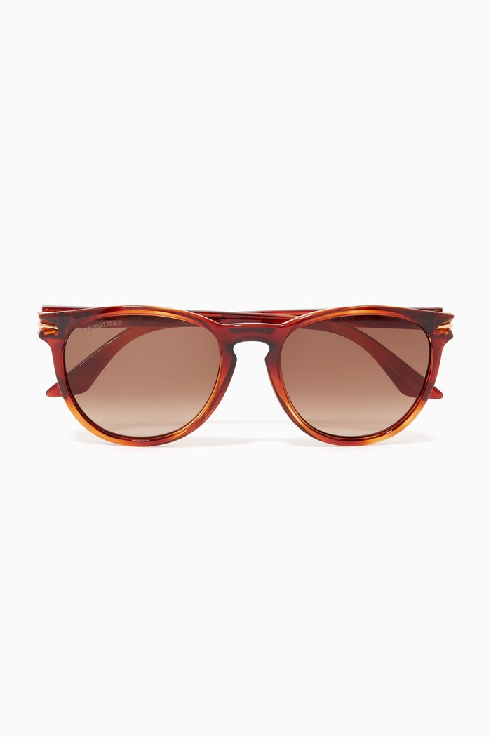 

Heritage Round Sunglasses, Brown