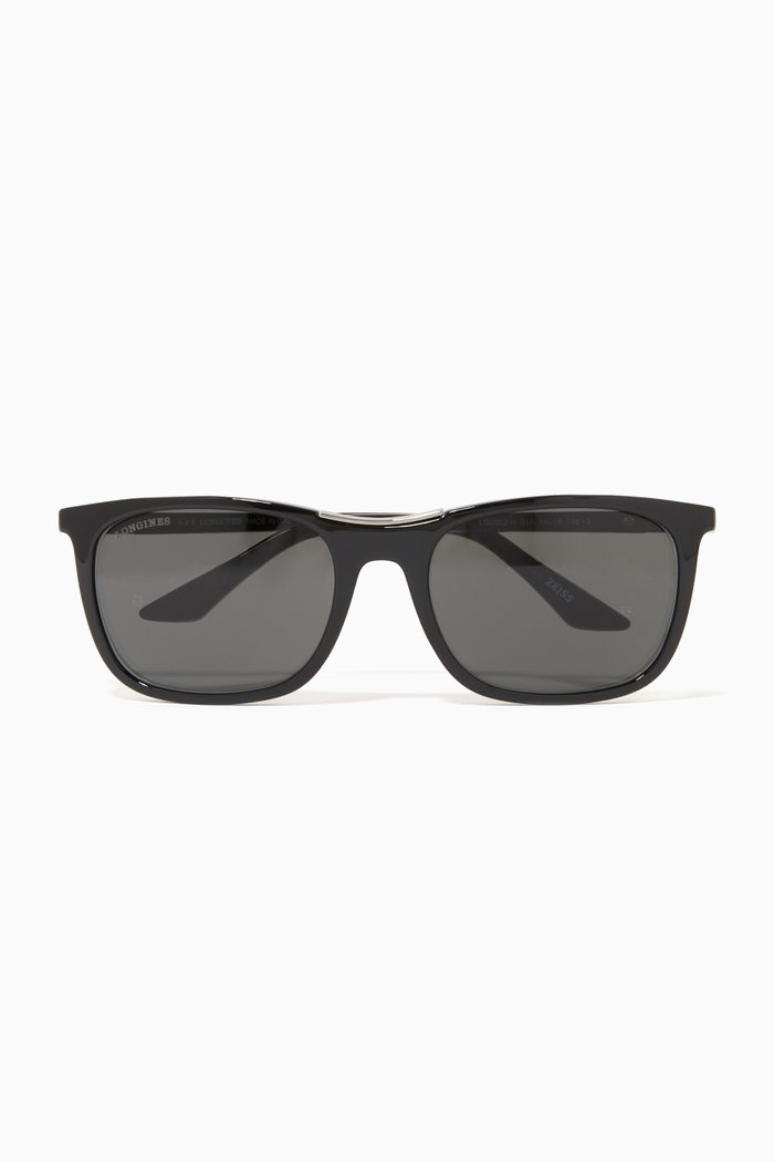 

Sport Square Sunglasses, Black