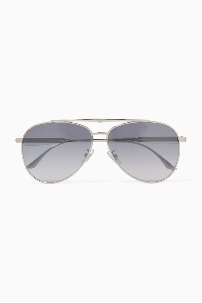 

Aviator Sunglasses in Metal, Silver