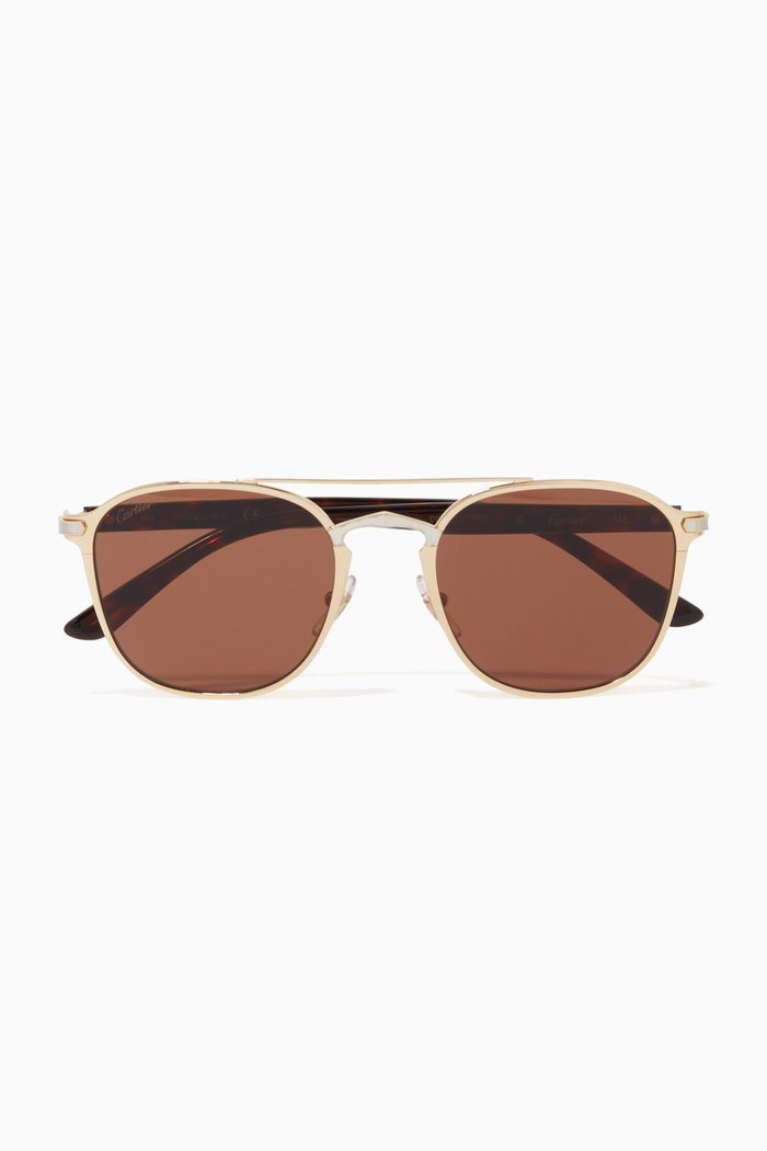

C de Cartier Sunglasses, Brown