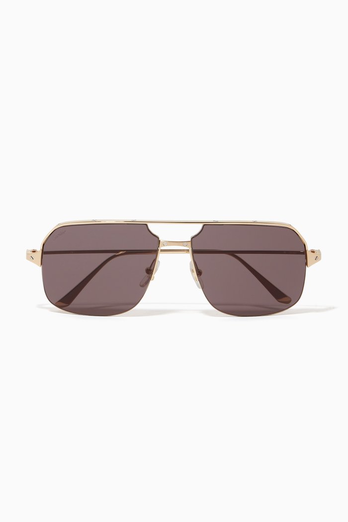 

Santos de Cartier Sunglasses, Gold