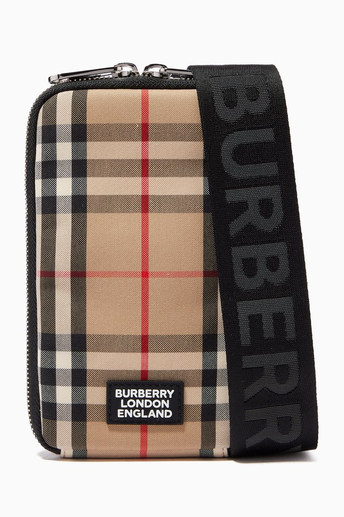 

Phone Case with Detachable Strap in Vintage Check, Neutral