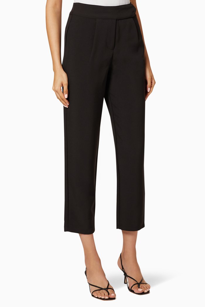

Yascamille Cropped Trousers, Black