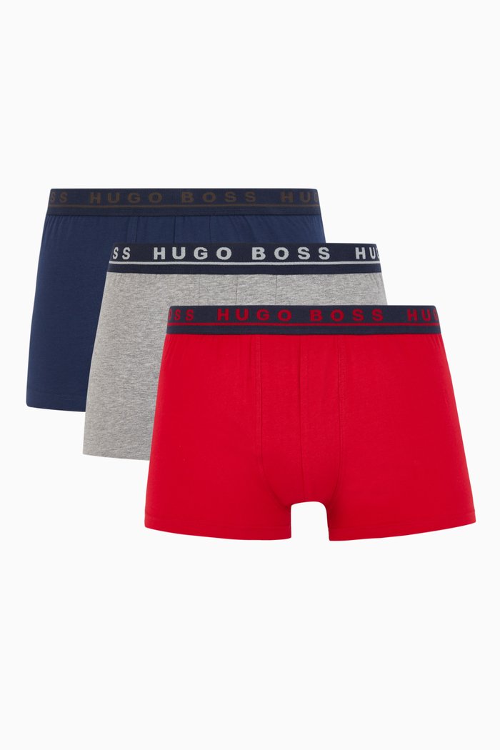 

Jersey Boxer Briefs, Set of Three, Multicolour