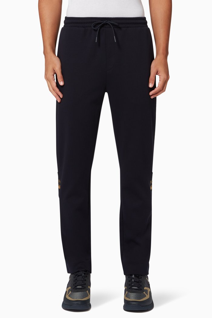 

Haiko Jersey Logo Sweatpants, Blue