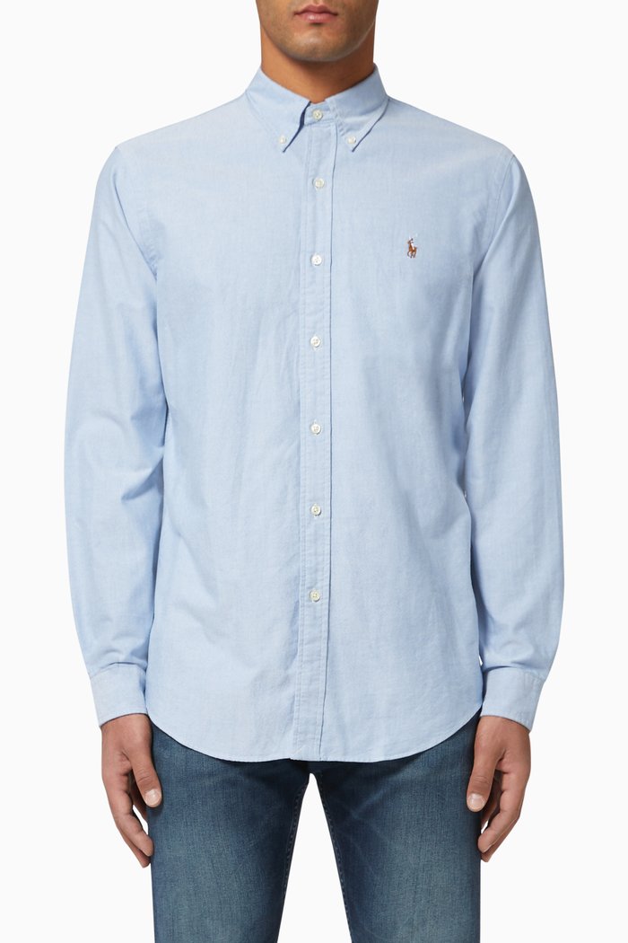 

Cotton Sport Shirt, Blue
