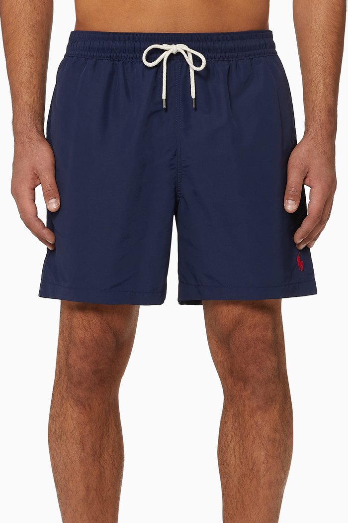 

5.5" Traveller Swim Trunks, Blue