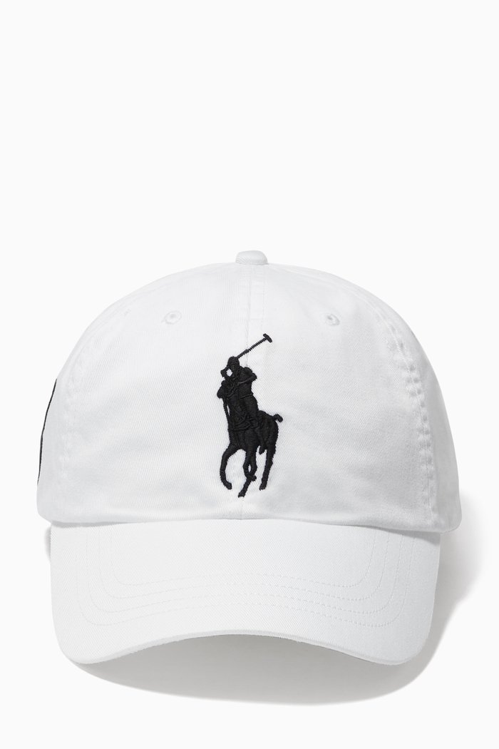 Big Pony Cap in Cotton Chino, White